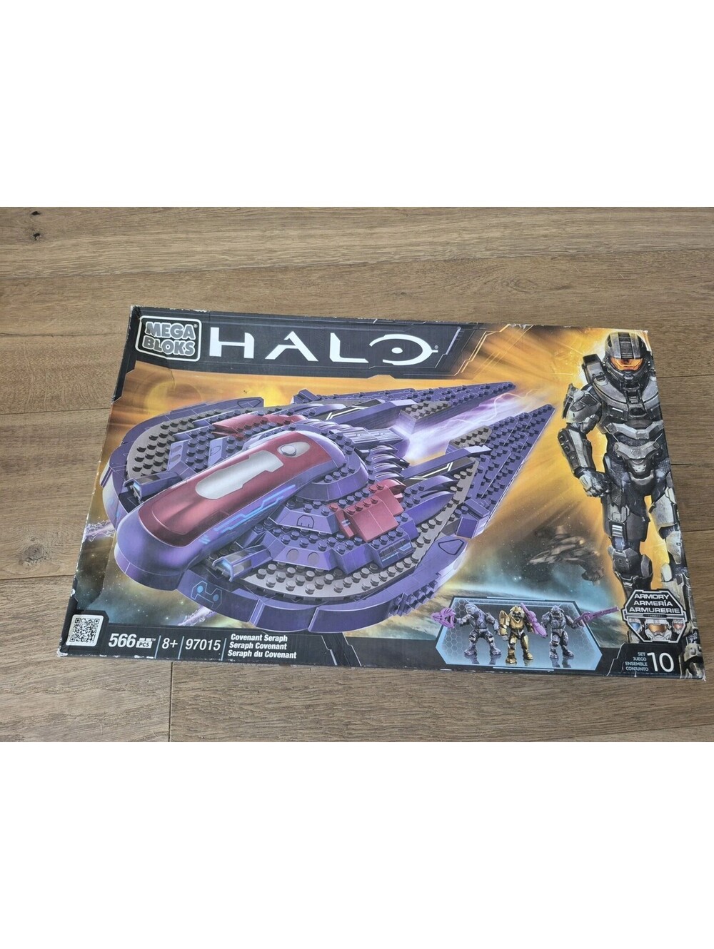 Halo Mega Bloks Covenant Seraph 97015 566pc Factory Sealed Set Box